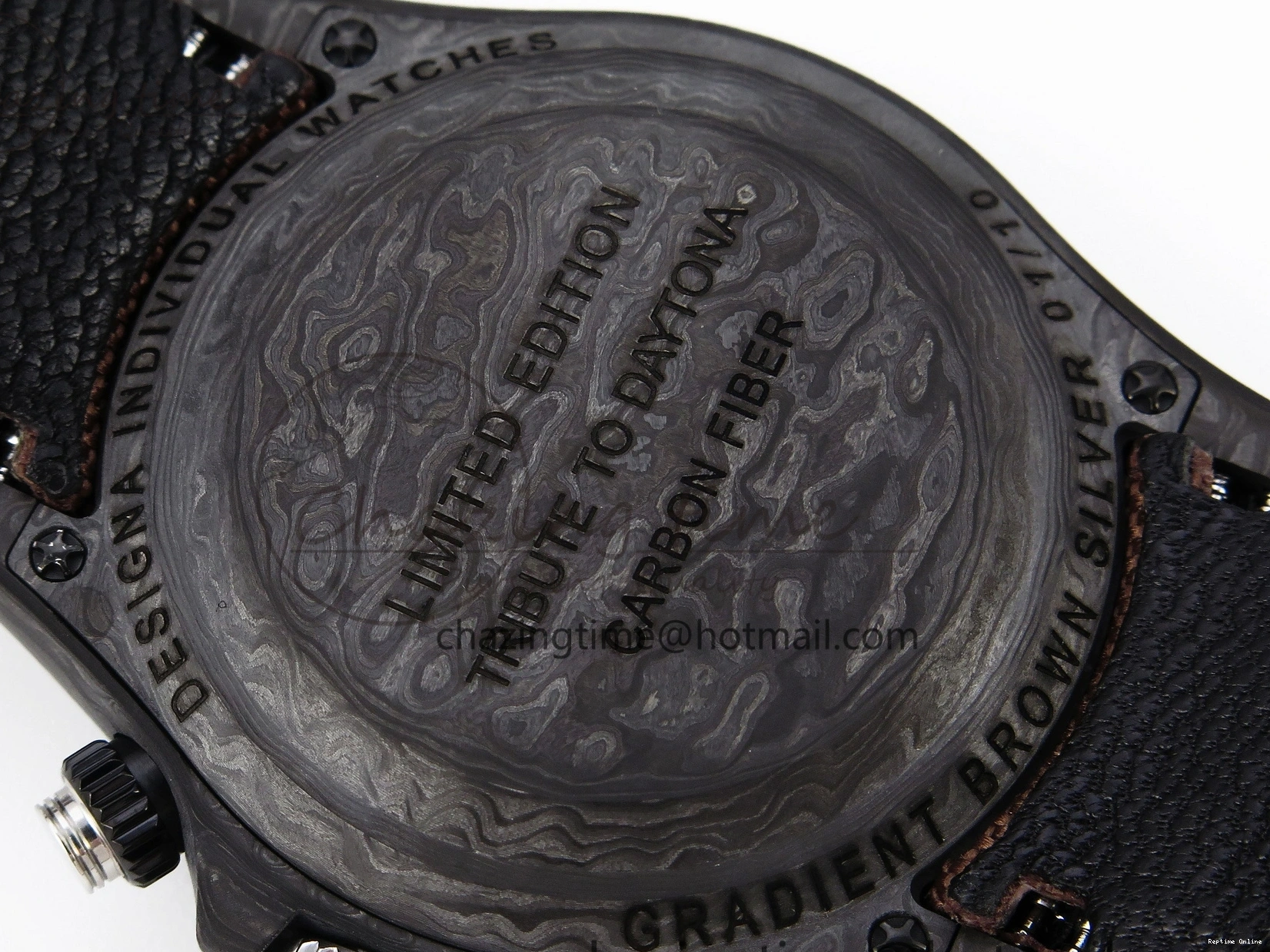 0122 Daytona DIW Carbon SS Case and Bezel DIWF Edition Brown Dial on Brown Nylon Strap A Comfortable 1888